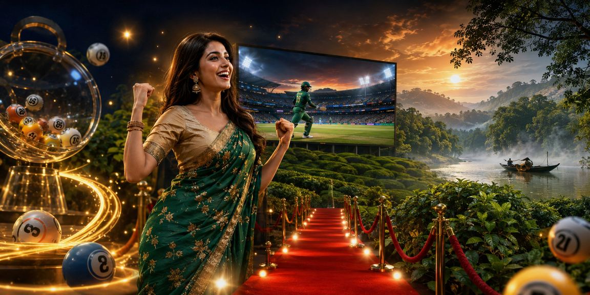 সিলেটের চা বাগানে বসে ক্রিকেট বেটিং উপভোগ করছেন একজন ব্যবহারকারী